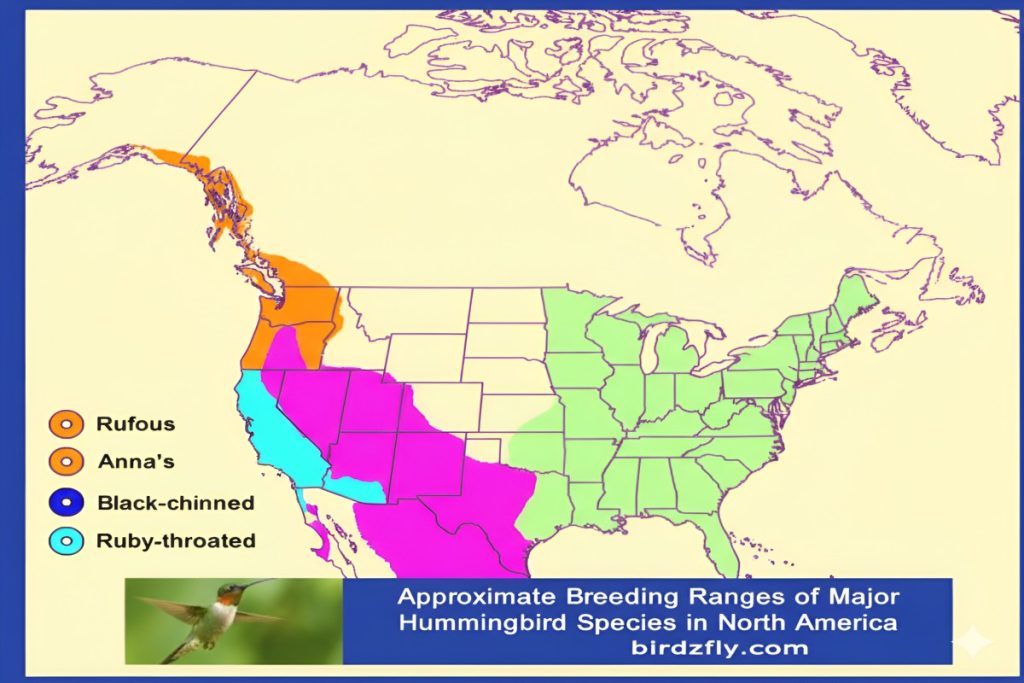 2026 hummingbird migration map in usa time